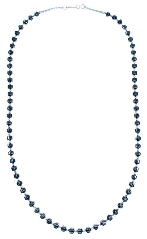 Hematite Sterling Silver Southwest Bead Necklace RX114378
